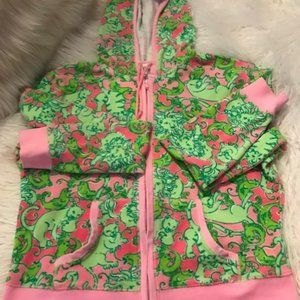 LILLY PULITZER ZIP UP HOODIE